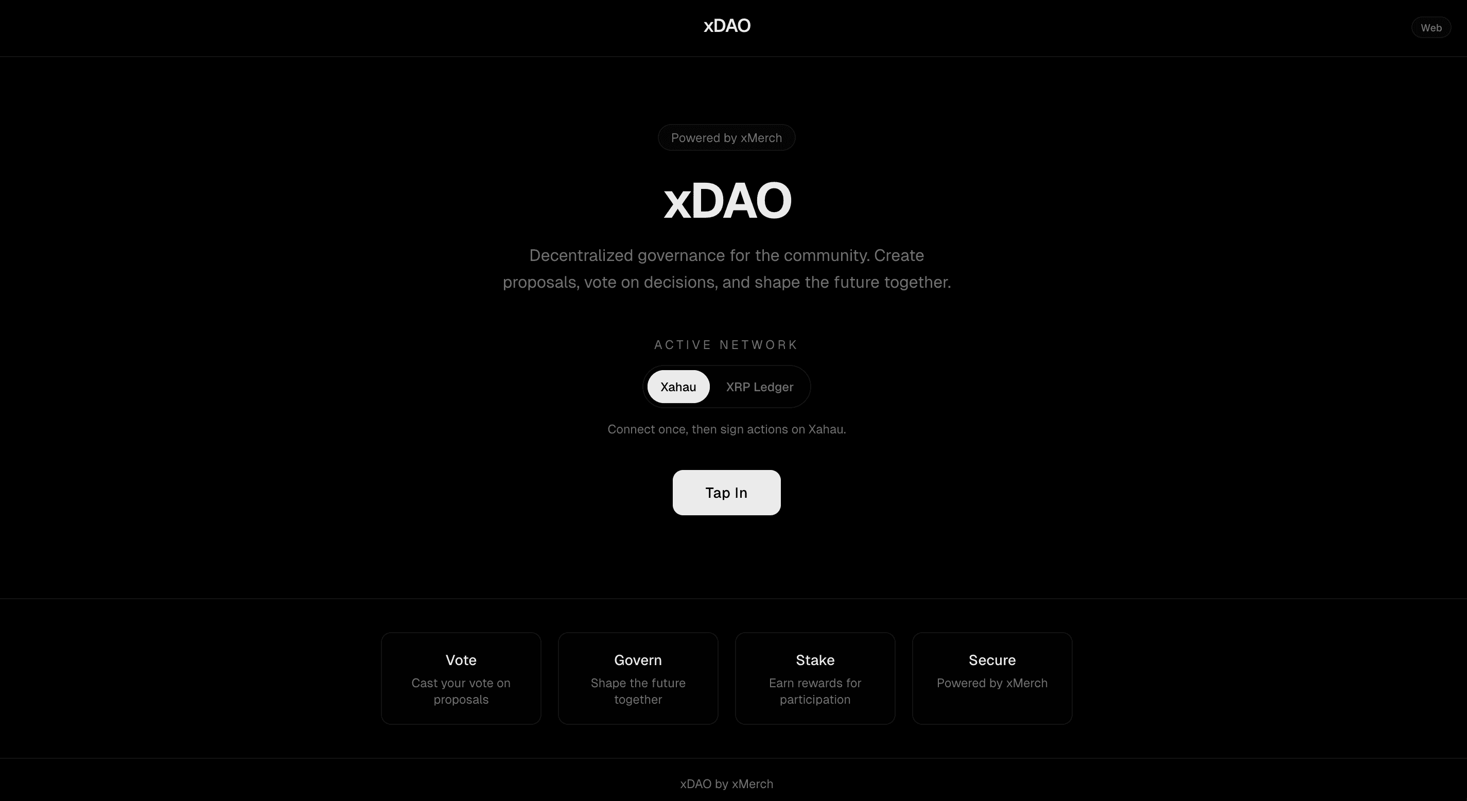 xDAO template preview