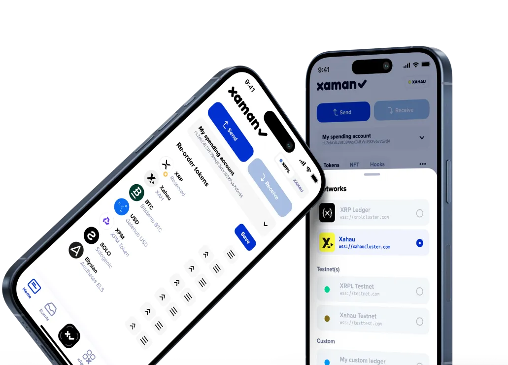 Xaman Wallet mockup